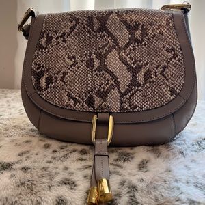 Antonio Melani Snake Print Grey pocket book, small purse, shoulder bag